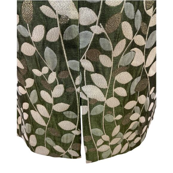 Maggy London Green & Gold Brocade Cocktail Dress Sleeveless Women’s Size 8 NWT - Picture 11 of 16